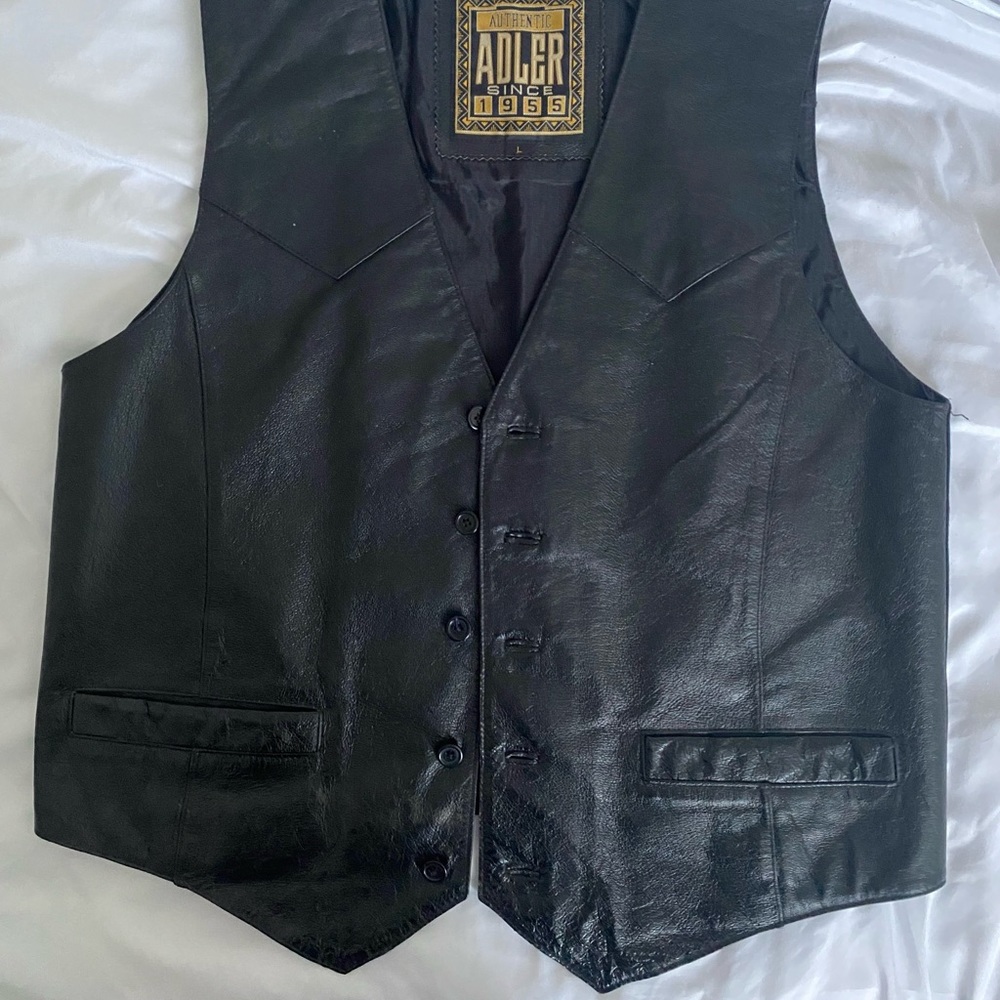 Adler Authentic Genuine Leather Vest